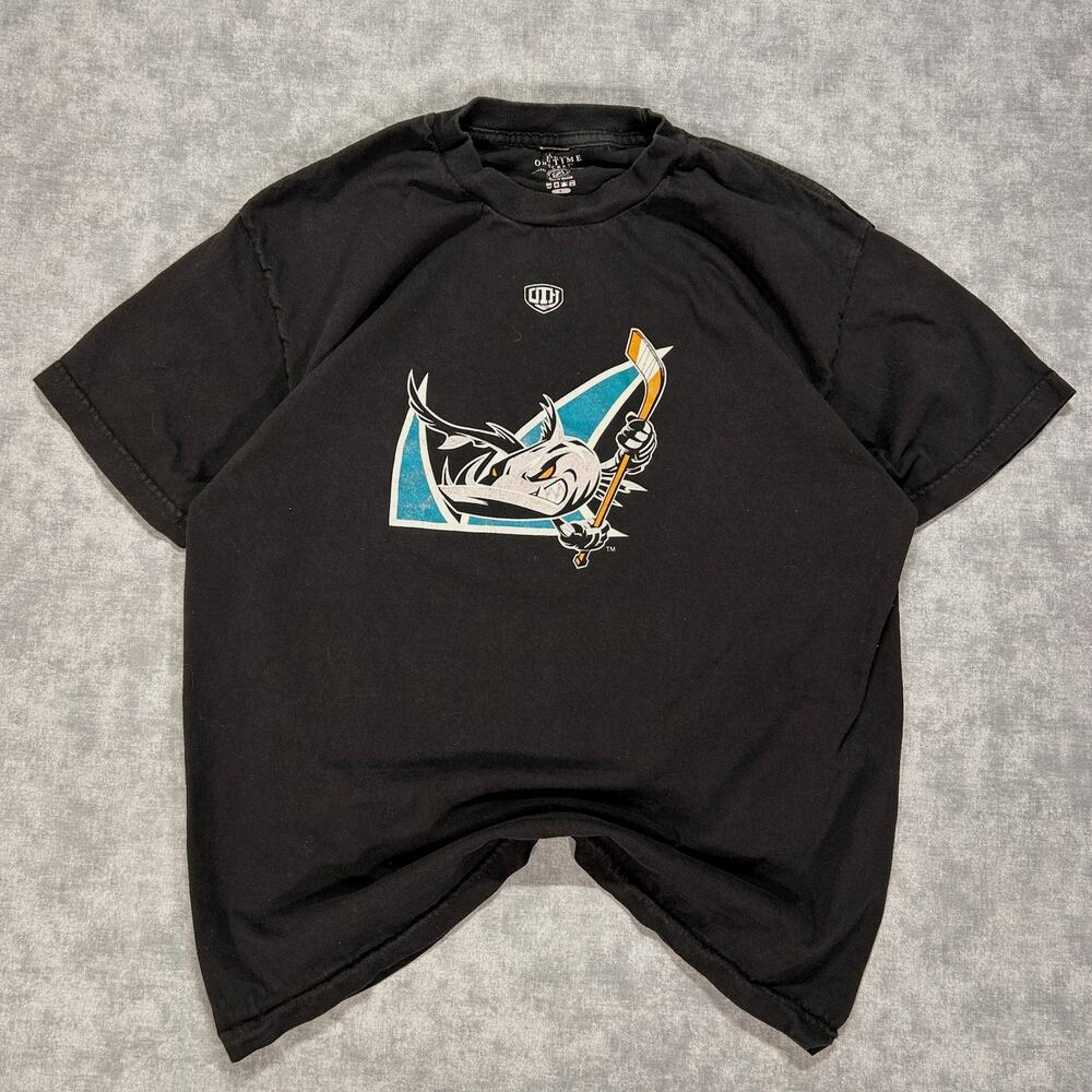 Old Time Hockey AHL San Jose Barracuda sportswear graphic tshirt mens Large